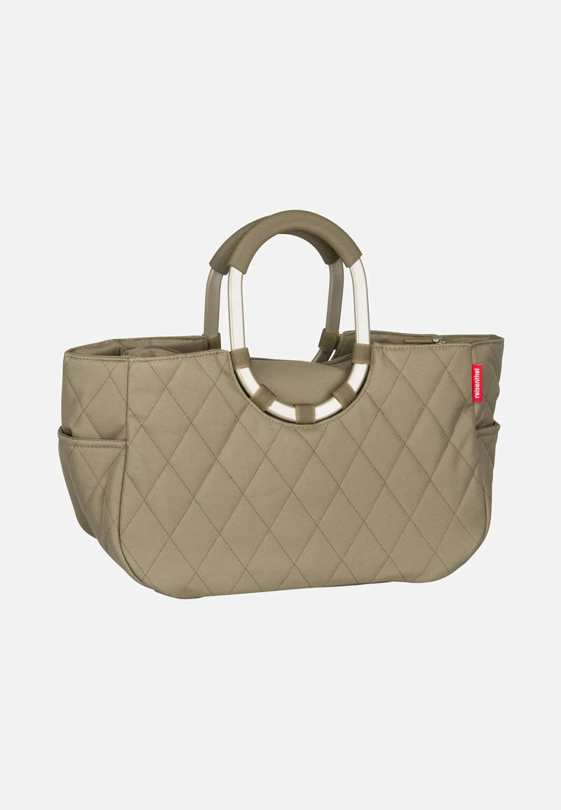 Loopshopper M Frame Rhombus Olive - Shopping Basket