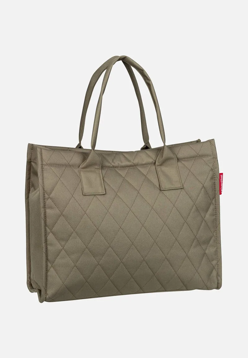 Daily Shopper Rhombus Olive - Tote Bag