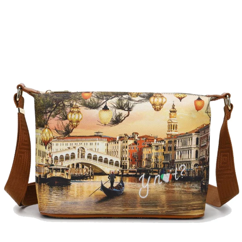 Borsa Donna Hobo Y NOT a Tracolla YES-592 Christmas Venice