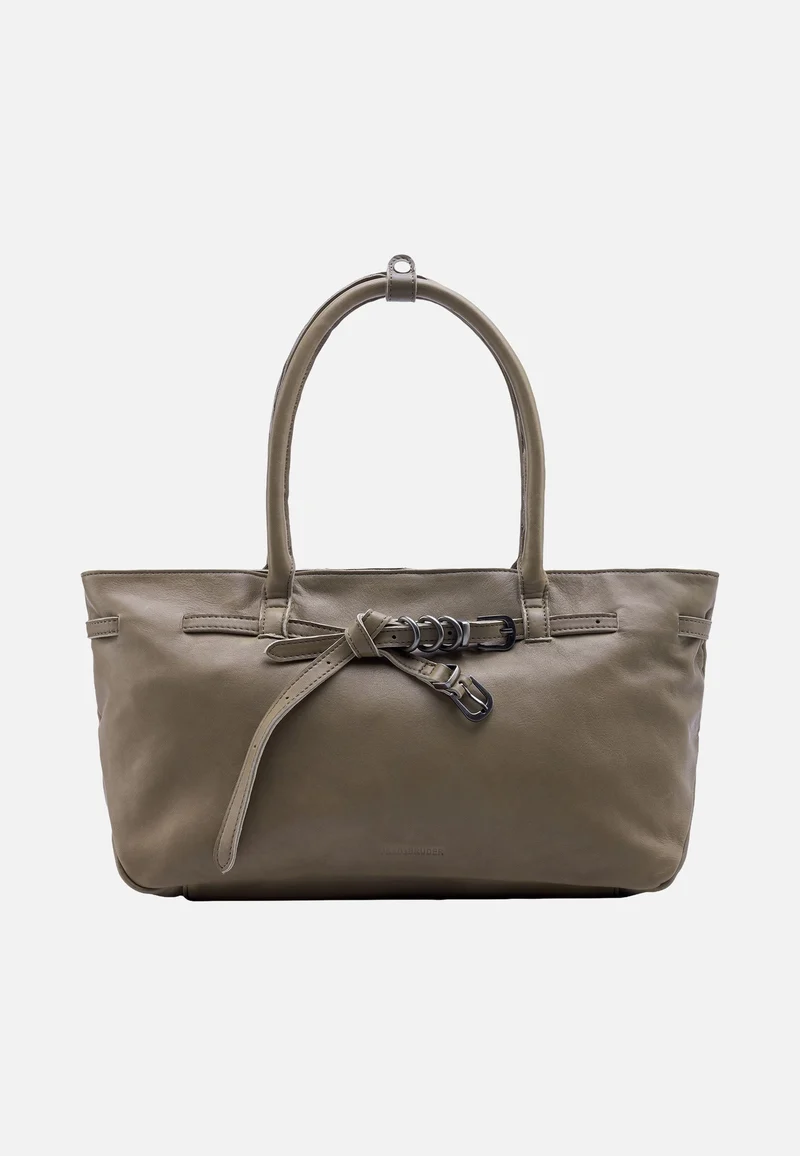 Belted With Love Shopper Grey Khaki - Shopper
