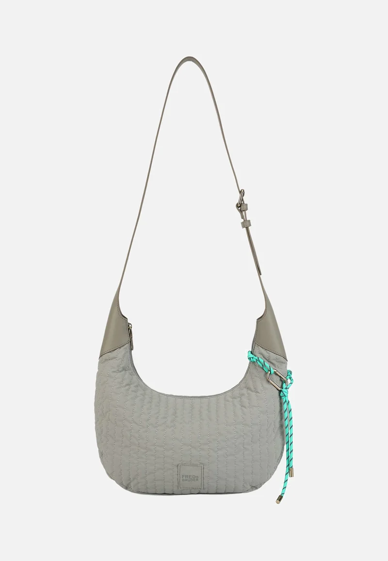 Just Flow Round Hobo Light Grey - Hobo Bag