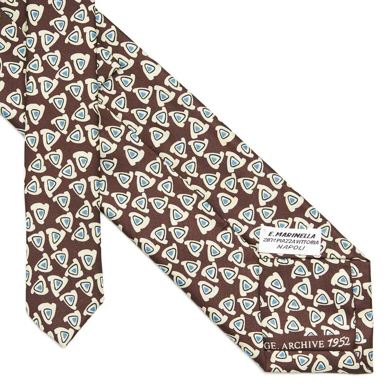 DARK BROWN SILK TIE