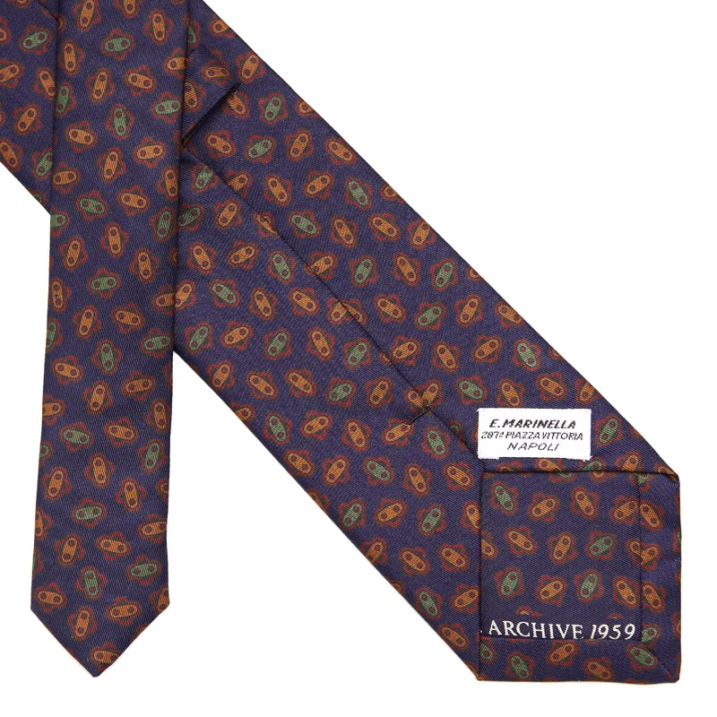 DARK BLUE SILK TIE
