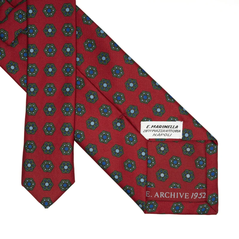 BURGUNDY SILK TIE