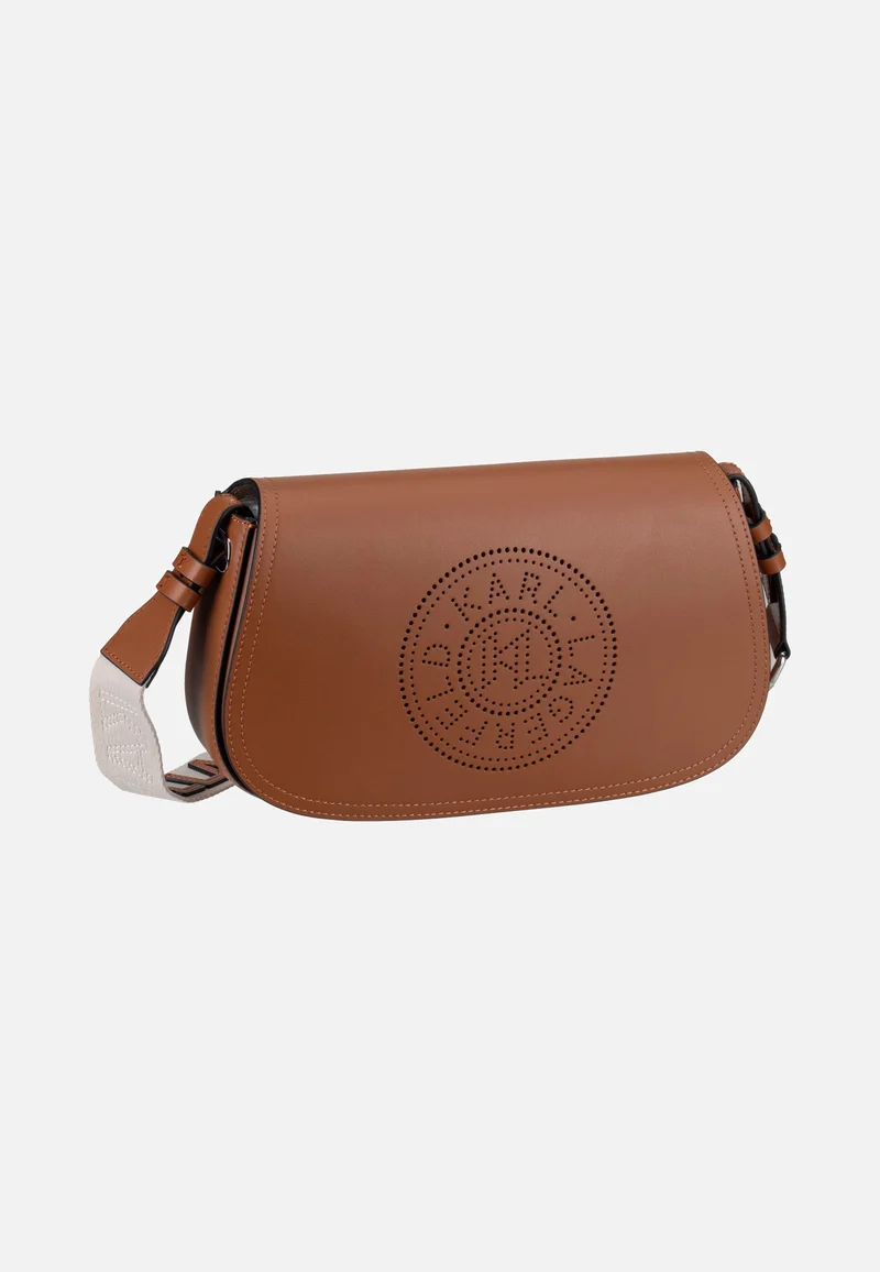 K/Circle Saddle CB Perforated Dark Tan - Saddle Bag
