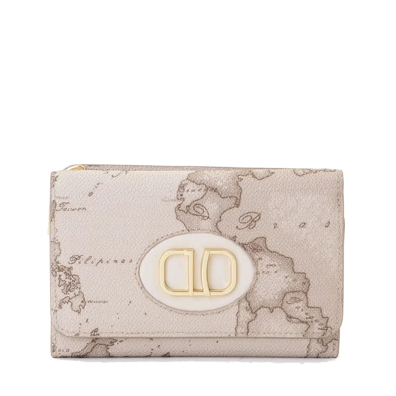 Portafoglio Donna con Bottone 1A Classe Alviero Martini linea Sand Safari Geo PO24