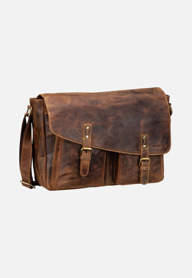 Vintage 1541 Revolver Bag XL Sattelbraun - Messenger Bag