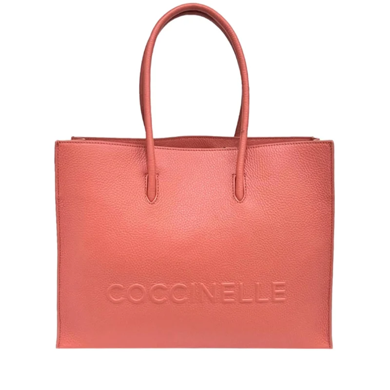 Borsa Donna a Mano COCCINELLE in Pelle Linea Myrtha colore Grenadine Red