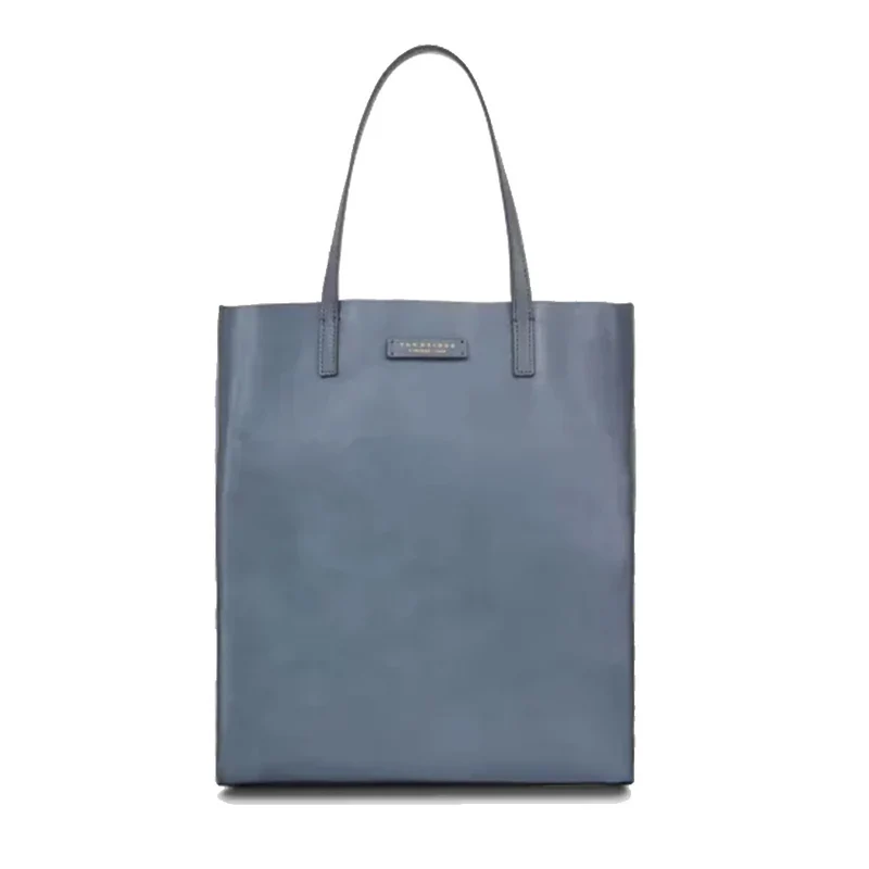 Borsa Donna Shopper Verticale THE BRIDGE linea Mirra in Pelle color Ceruleo