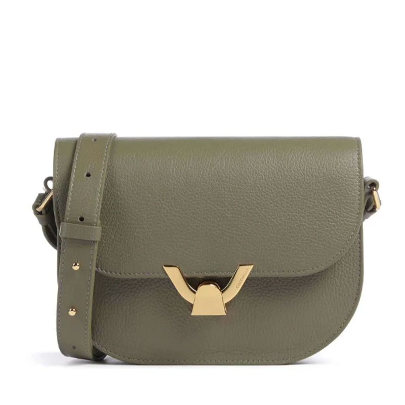 Borsa Donna a Tracolla COCCINELLE in Pelle Laurel Green linea Dew Small