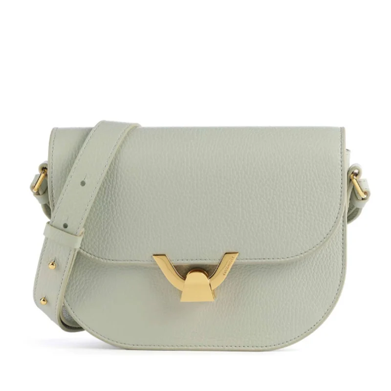 Borsa Donna a Tracolla COCCINELLE in Pelle Celadon Green linea Dew Small