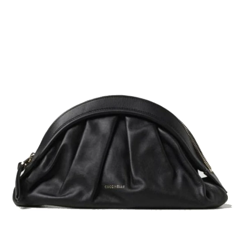 Clutch Donna a Mano COCCINELLE in Pelle Linea Cheek colore Nero Misura Media