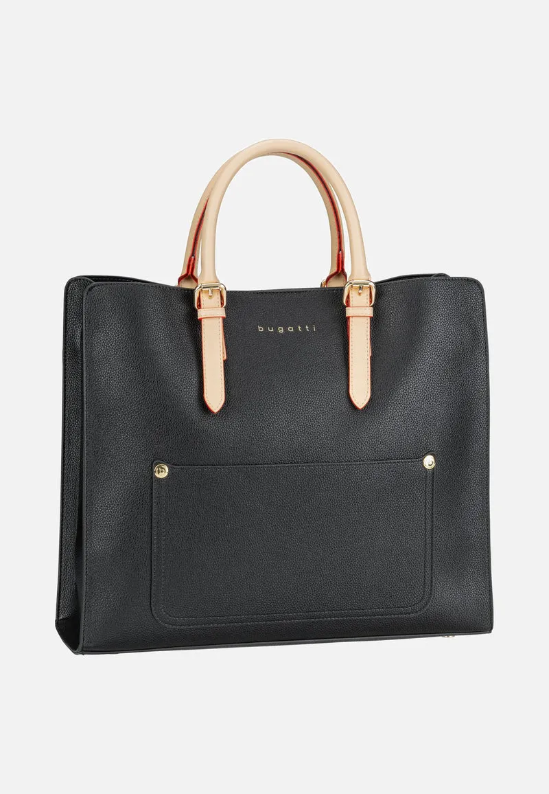 Ella Top Handle L Schwarz - Tote Bag