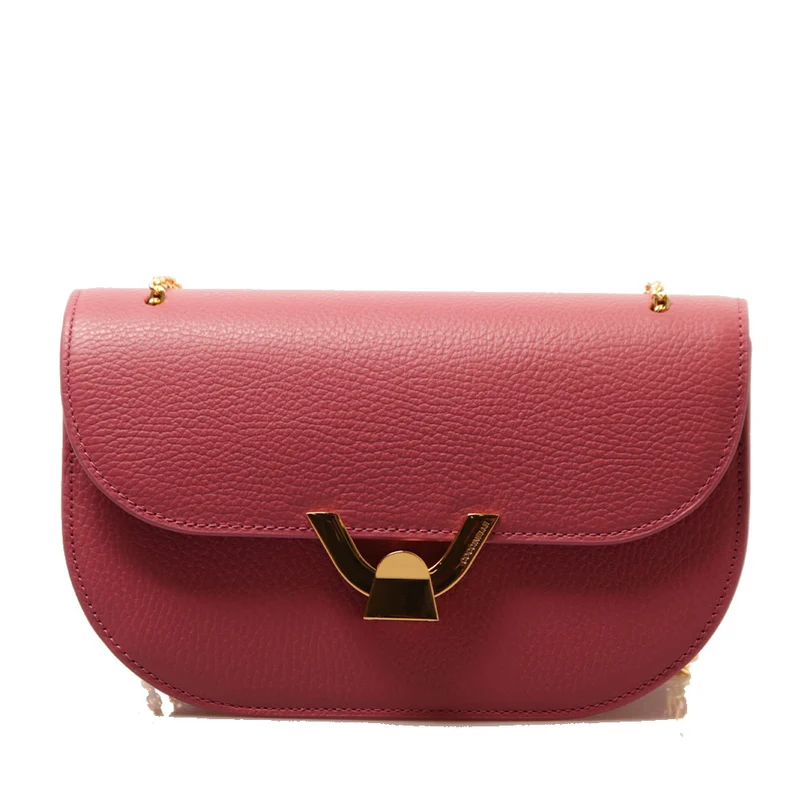 Borsa Donna a Spalla e Tracolla COCCINELLE in Pelle Rosewood linea Dew
