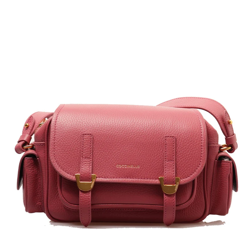 Borsa Donna a Tracolla COCCINELLE in Pelle Colore Rosewood linea Campus Small