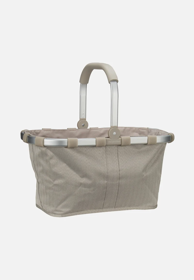 Carrybag Frame Herringbone Sand - Shopping Basket