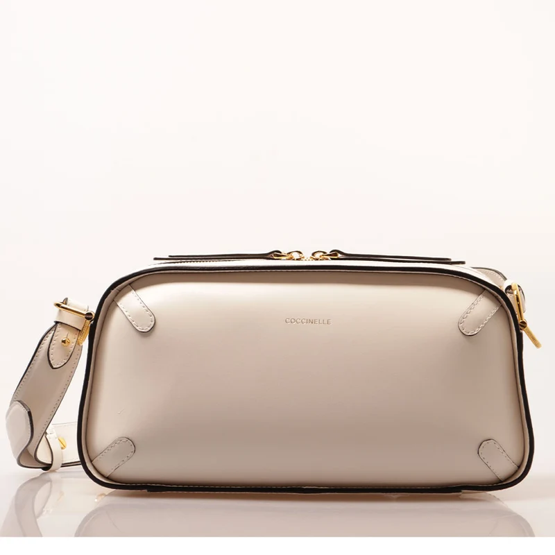 Borsa Donna a Mano COCCINELLE in Pelle linea Maleta Calf Cocker Small Colore Blanco