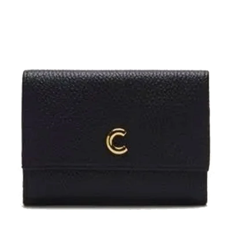 Portafoglio Donna COCCINELLE in Pelle Colore Nero Linea Kelsey Misura Piccola