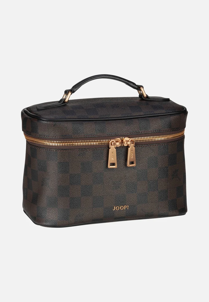 Cortina Piazza Flora Washbag MHZ Seal Brown - Cosmetic Case