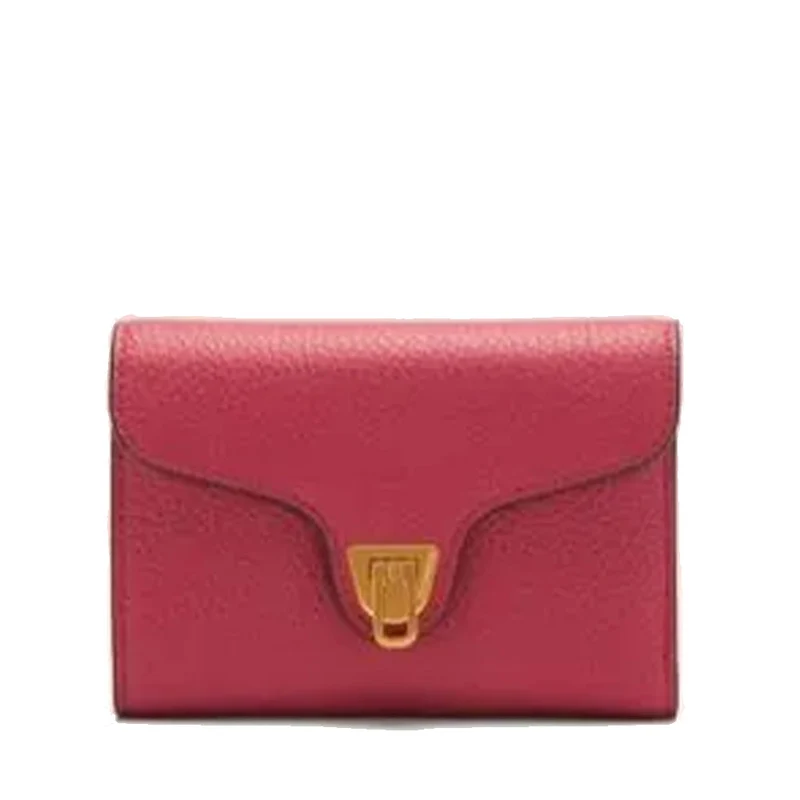Portafoglio Donna COCCINELLE in Pelle Colore Rosewood Linea Beat Misura Piccola