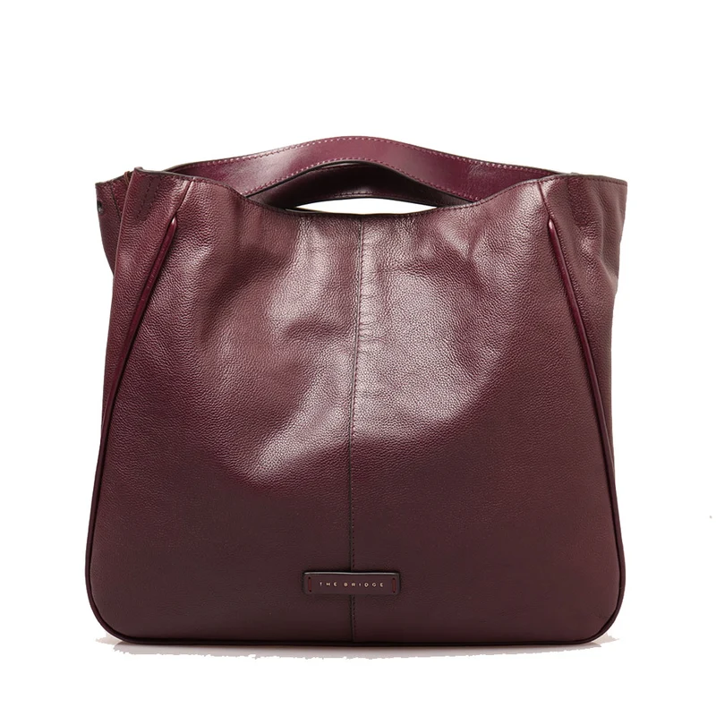 Borsa Donna a Mano con Tracolla THE BRIDGE linea Elisabetta in Pelle Viola
