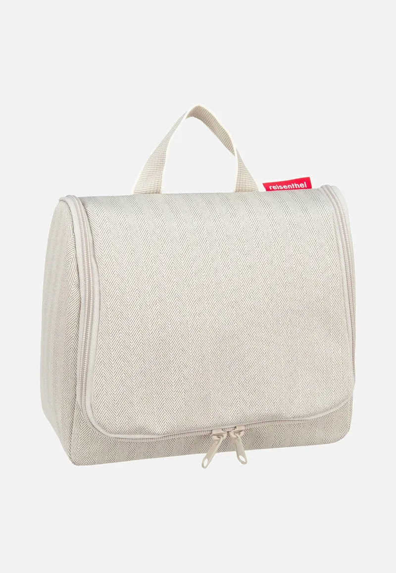 Toiletbag L Herringbone Sand - Toiletry Bag