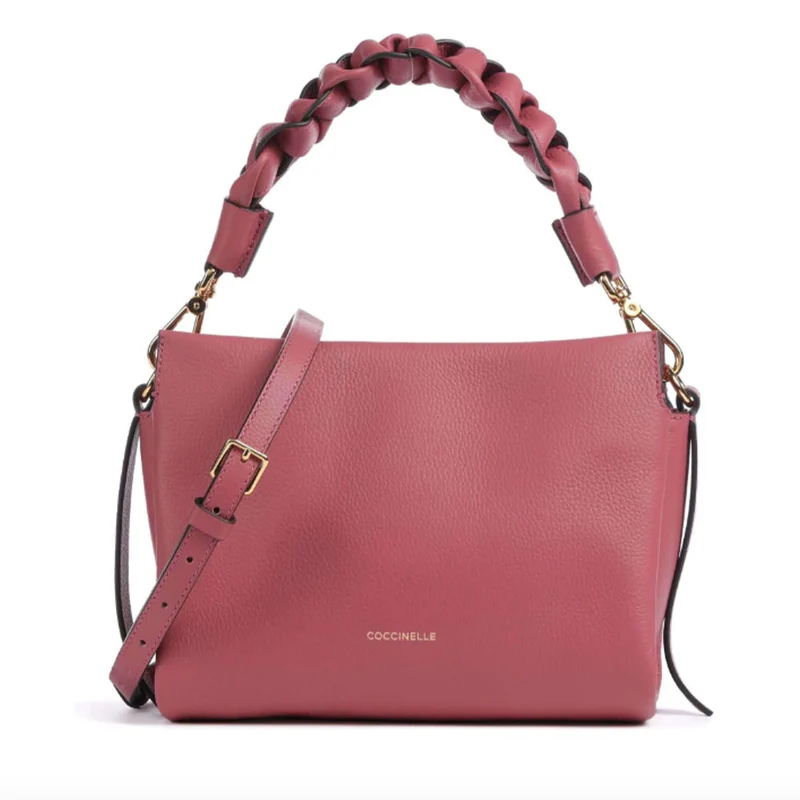 Borsa Donna a Mano COCCINELLE linea Boheme Small in Pelle Rosewood - Brandy