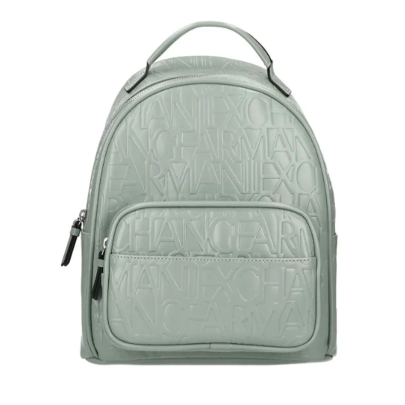 Zaino Donna ARMANI EXCHANGE Con Logo Impresso Chiuso con Zip colore Sage
