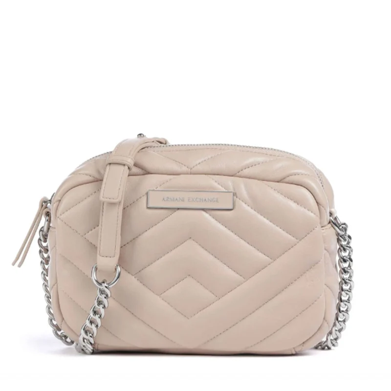 Borsa Donna a Tracolla Chiusa con Zip ARMANI EXCHANGE Colore Rose Mirage