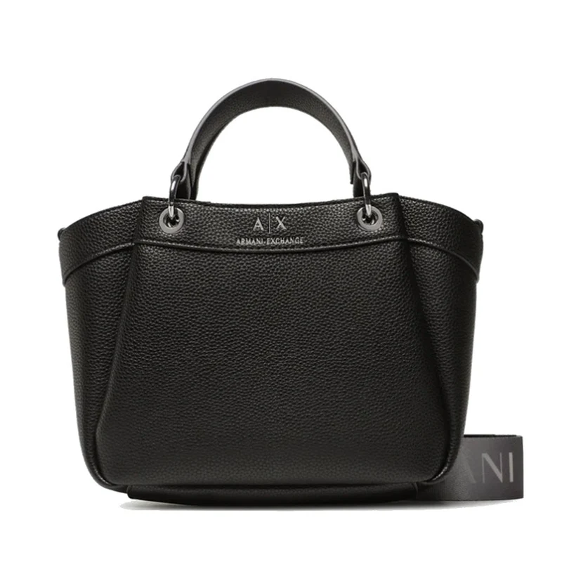 Borsa Donna a Mano con Tracolla Logata ARMANI EXCHANGE Colore Nero Misura Piccola