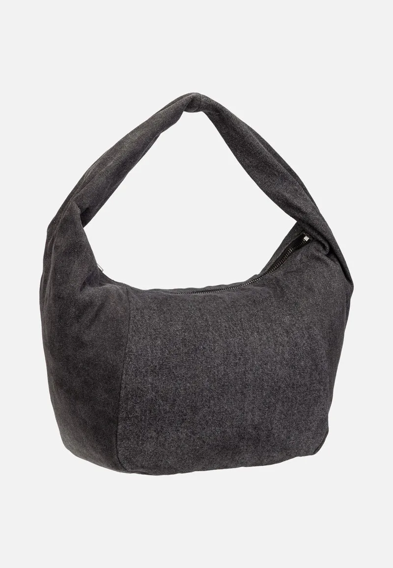 Farrah Hobo M Denim Black - Hobo Bag
