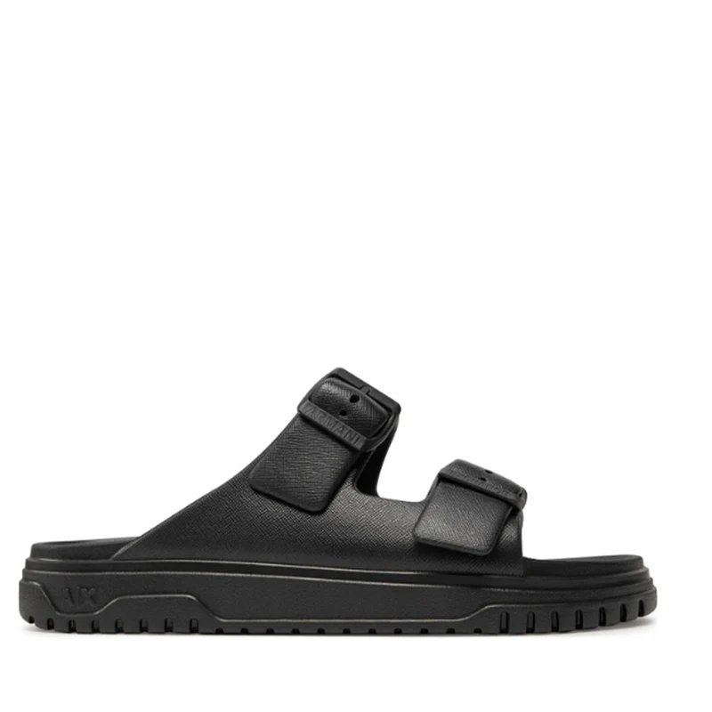 Ciabatte Donna ARMANI EXCHANGE con Doppia Fascia Colore Nero