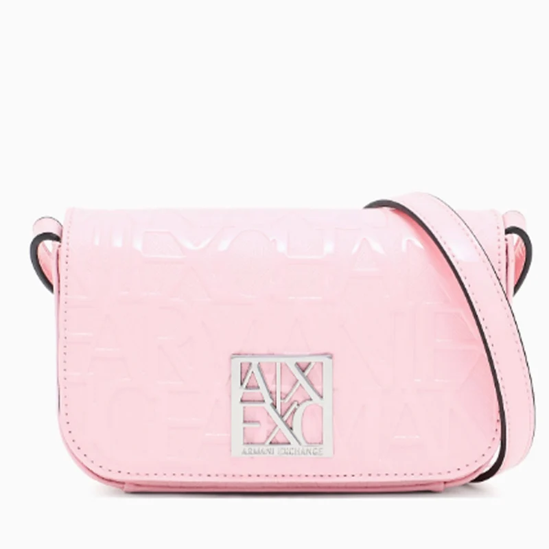Borsa Donna a Tracolla ARMANI EXCHANGE colore Sundown Lucido Chiusa con Pattina e Clip