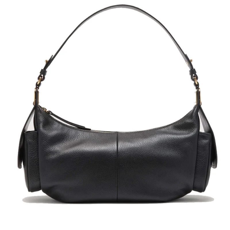 Borsa Donna a Spalla COCCINELLE in Pelle Colore Nero linea Campus Large