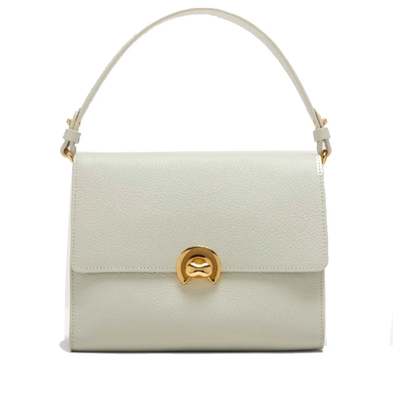 Borsa Donna a Mano con Tracolla COCCINELLE linea Binxie in Pelle Celadon Green