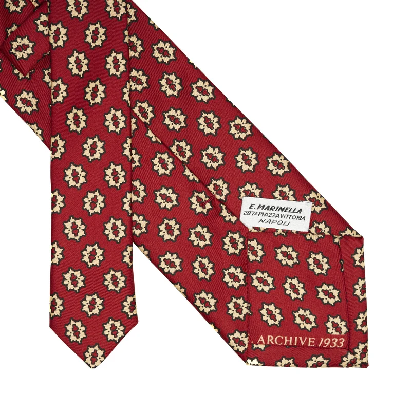 BURGUNDY SILK TIE