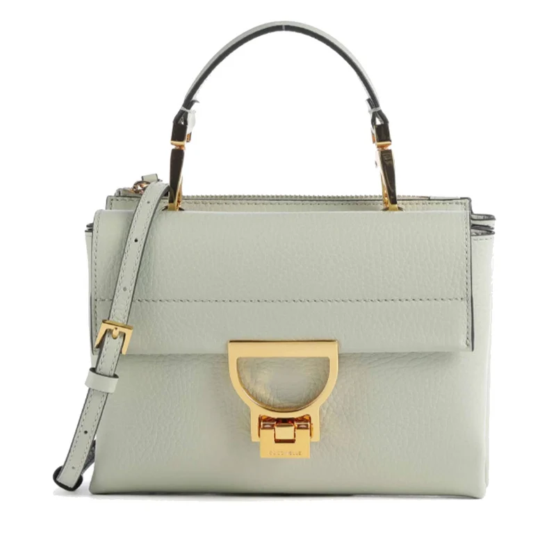Borsa Donna a Mano con Tracolla COCCINELLE in Pelle Linea Arlettis colore Celadon Green