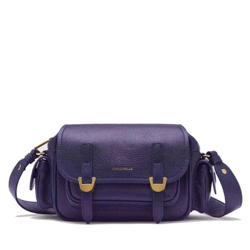 Borsa Donna a Tracolla COCCINELLE in Pelle Colore Royal Blue linea Campus Small