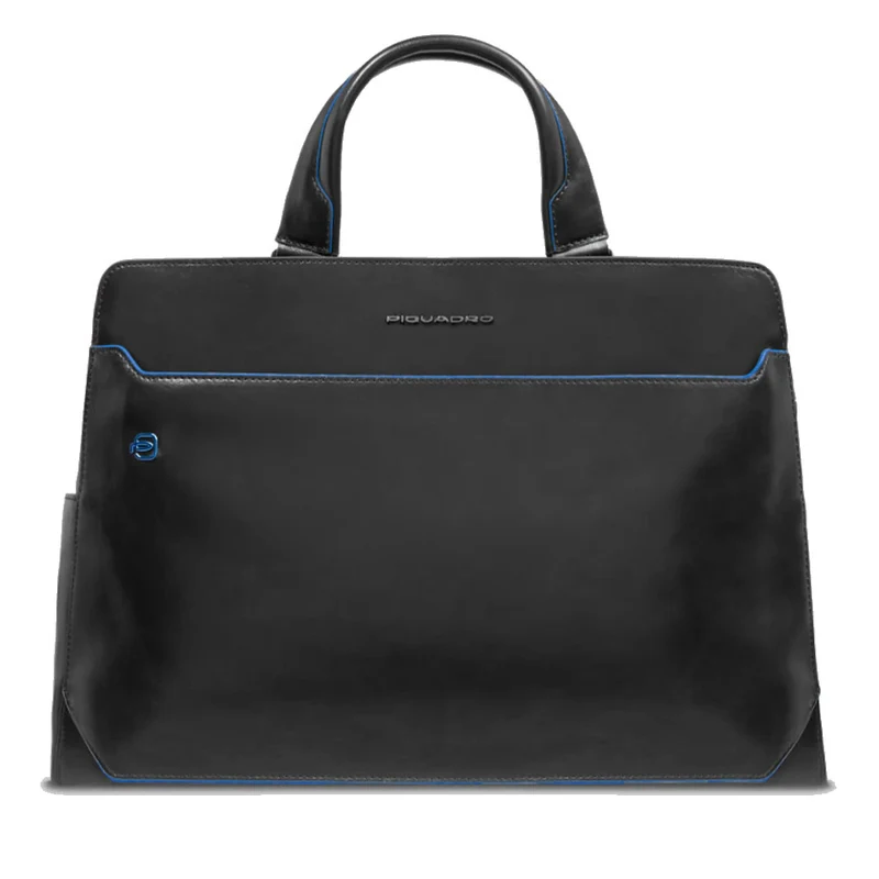 Cartella PIQUADRO Porta Pc 15,6" Linea Blue Square in Pelle Nera - CA6590B2