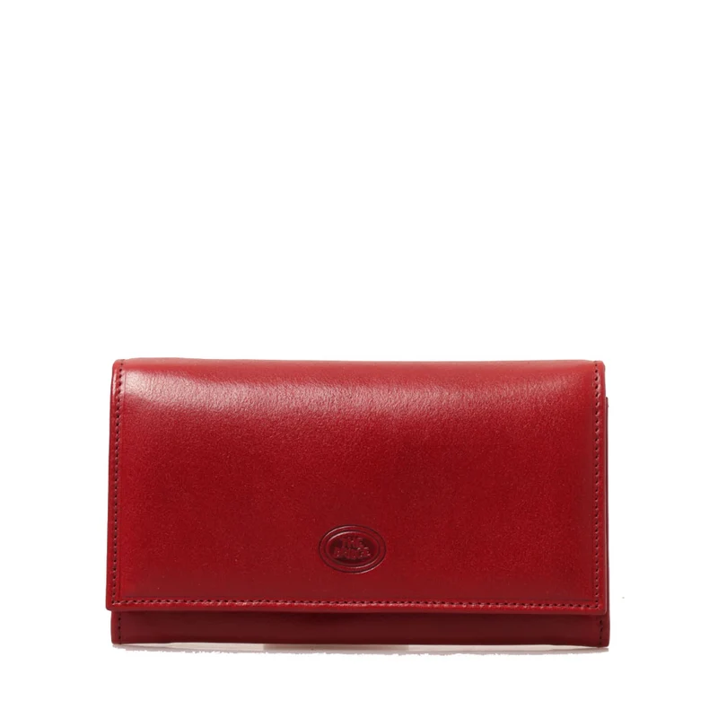 Portafoglio Donna con Bottone THE BRIDGE linea Story in Pelle Rossa