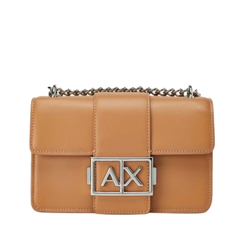 Borsa Donna a Tracolla ARMANI EXCHANGE Linea Jodie Chiusa con Pattina colore Camel Rose