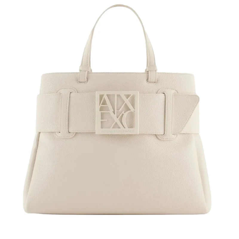 Borsa Donna a Mano ARMANI EXCHANGE colore Off White Linea Susie