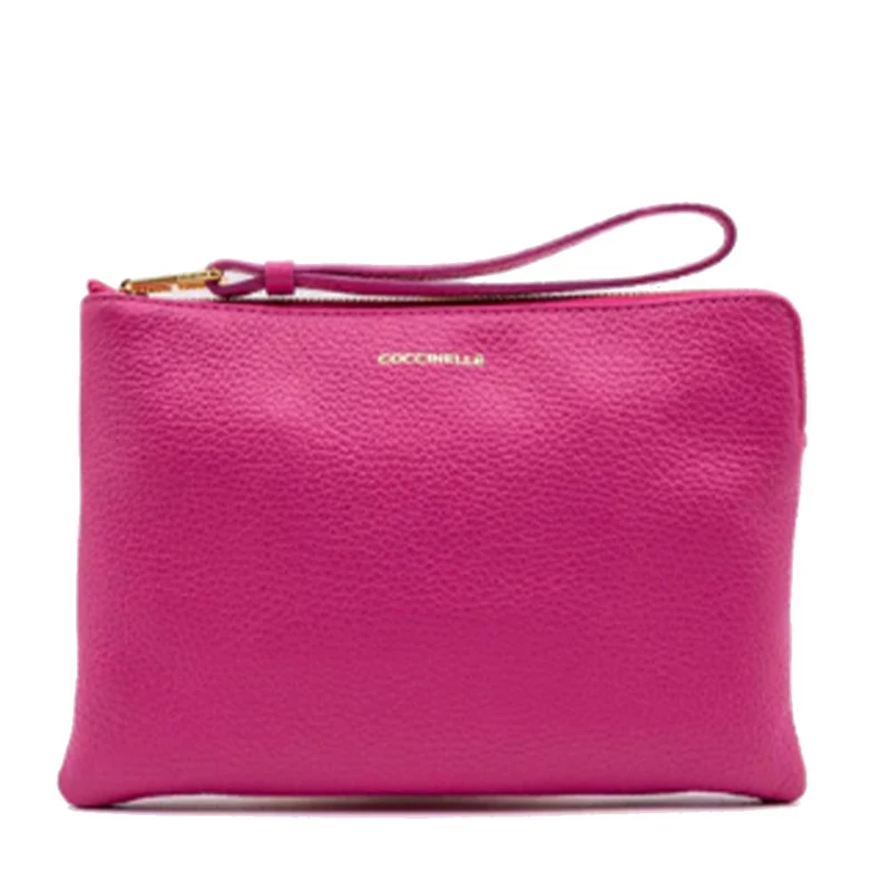 Pochette Donna COCCINELLE in Pelle New Fucsia Linea Alias Misura Media