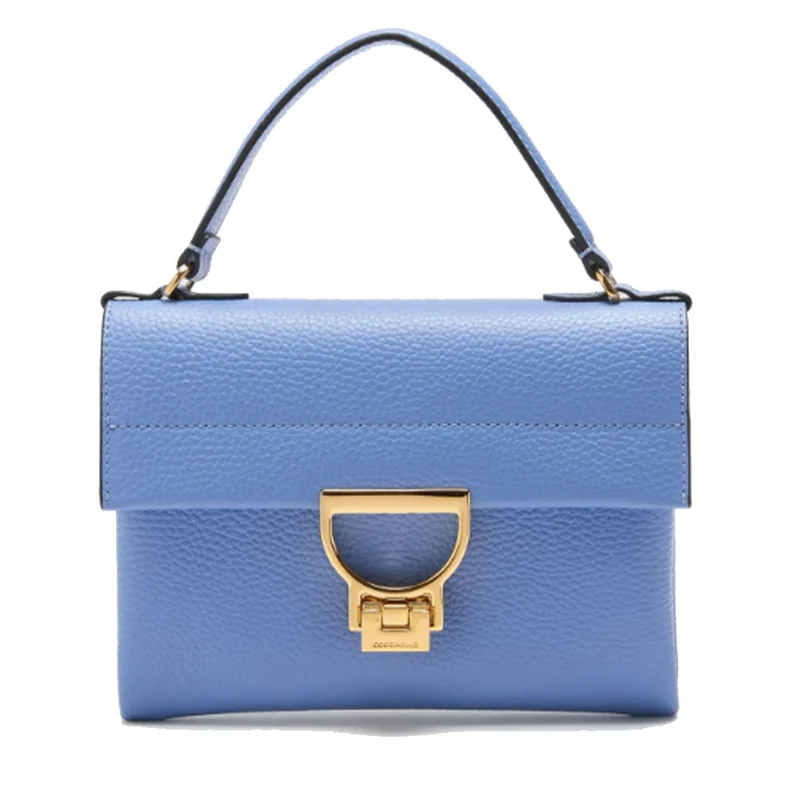 Borsa Donna a Mano con Tracolla COCCINELLE in Pelle Linea Arlettis Mini colore Azul
