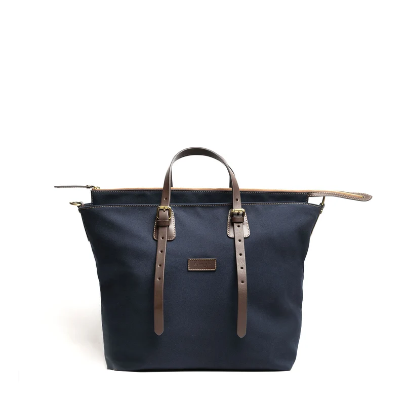 DARK BLUE CANVAS WEEKEND BAG