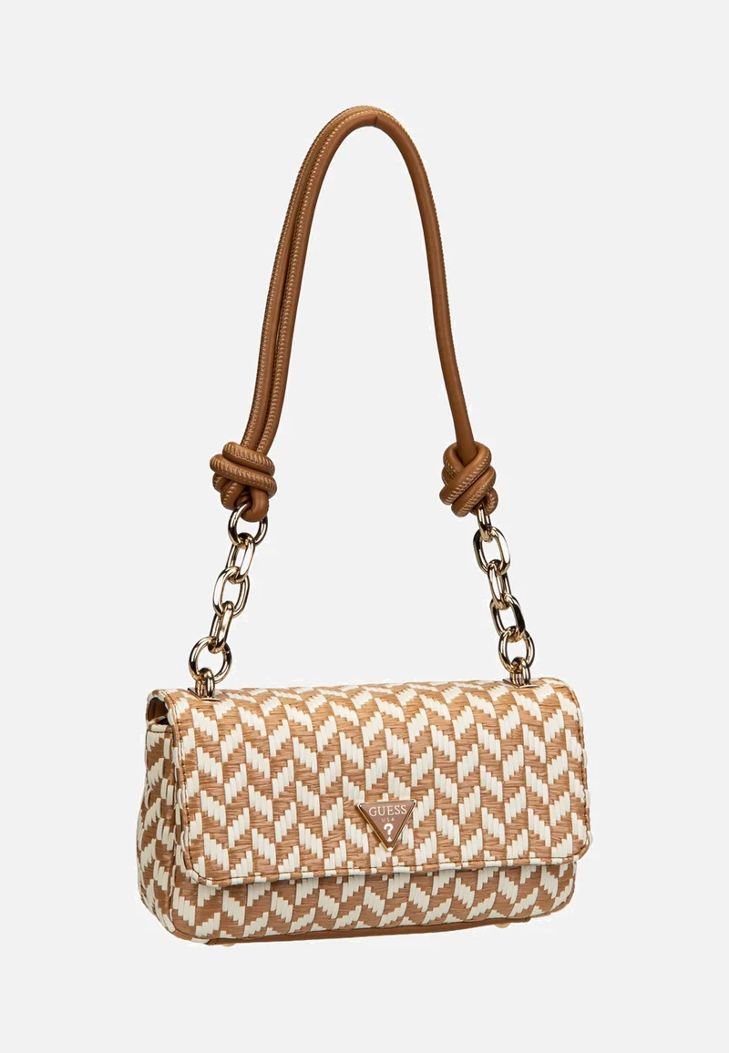 Tessi Flap Shoulder Cognac Multi - Shoulder Bag