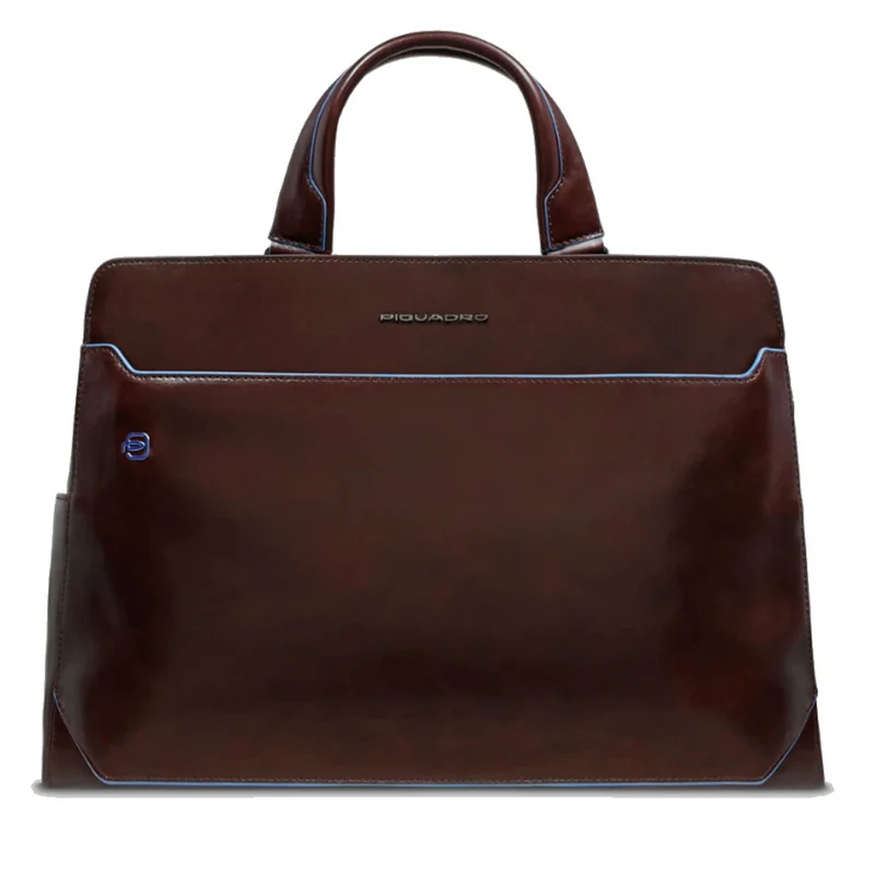 Cartella PIQUADRO Porta Pc 15,6" Linea Blue Square in Pelle Mogano - CA6590B2