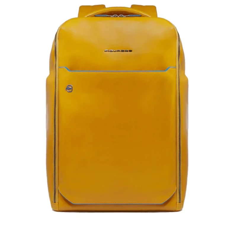 Zaino PIQUADRO porta PC 15,6" in Pelle Colore Giallo Linea Blue Square - CA6593B2