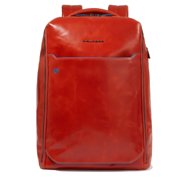 Zaino PIQUADRO porta PC 15,6" in Pelle Cuoio Linea Blue Square - CA6593B2