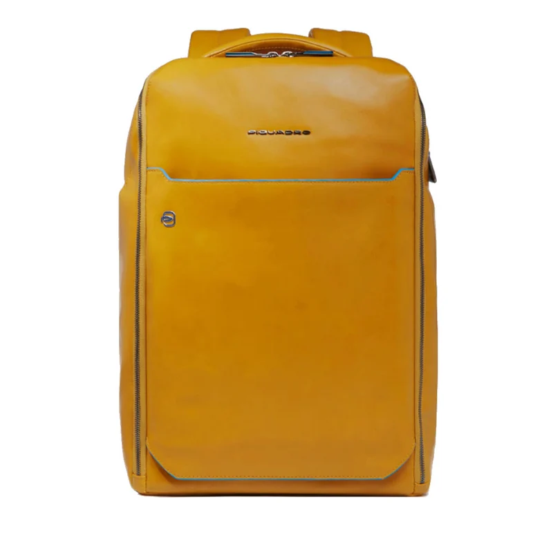 Zaino PIQUADRO porta PC 14" in Pelle Gialla Linea Blue Square - CA6591B2